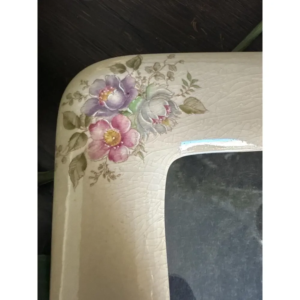Vintage Terragraphics 5x7 Ceramic Picture Frame